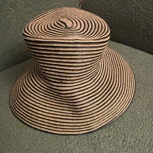 Eric Javits New York Striped Bucket Squishee Hat Packable UPF 50+